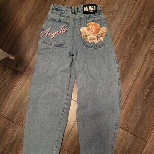 Minga Longon Angelic printed jeans